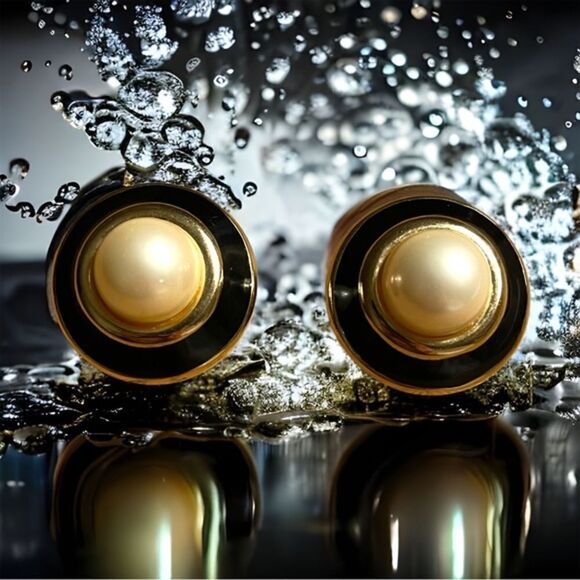 Ciner Vintage 1980s Faux Pearl Clip-back Earrings - Picture 8 of 11